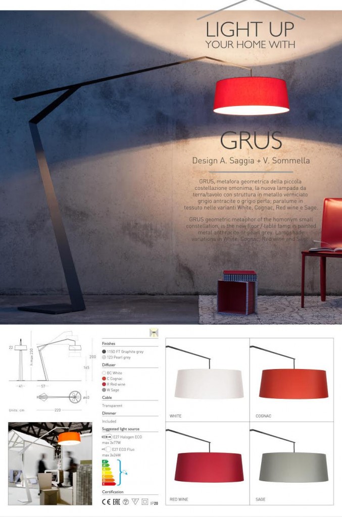 GRUS lampada terra lum cent